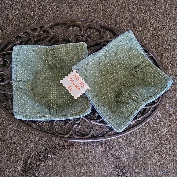 Upcycled Other - Cozies Upcycled Jeans Molly Made It Design Hand Crafted  Green Dots